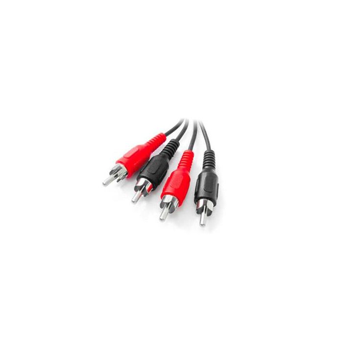 Cable Audio 2 Rca A 2 Rca 2,5 Metros ELBE CA-110-RCA