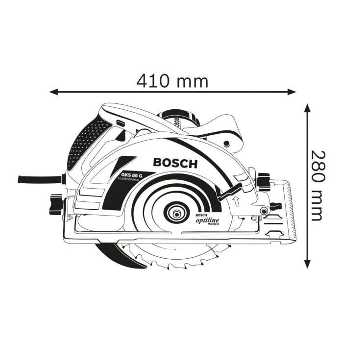 Bosch Professional Sierra Circular GKS 85G 060157A900 2