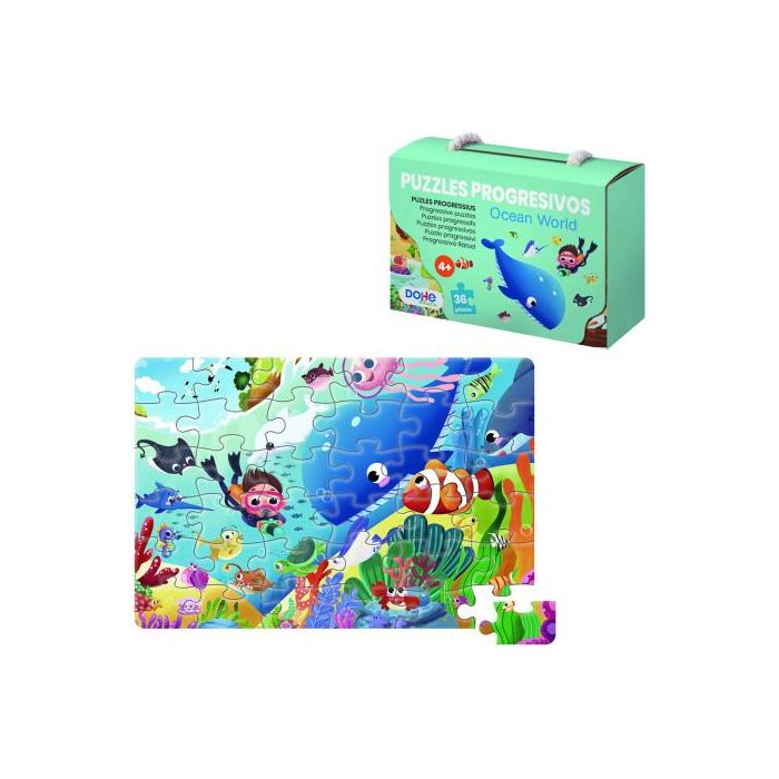 Puzle Dohe Educa Progresivo 36 Piezas Ocean World (4-6 Años)