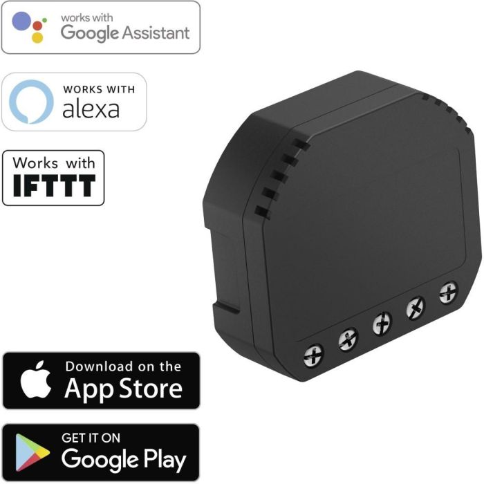 Hama Interruptor WiFi para Luces y Enchufes Empotrable/Montaje en Pared, Compatible con Amazon Alexa y Google Home 1 Hama Interruptor WiFi para Luces y Enchufes Empotrable/Montaje en Pared, Compatible con Amazon Alexa y Google Home 1