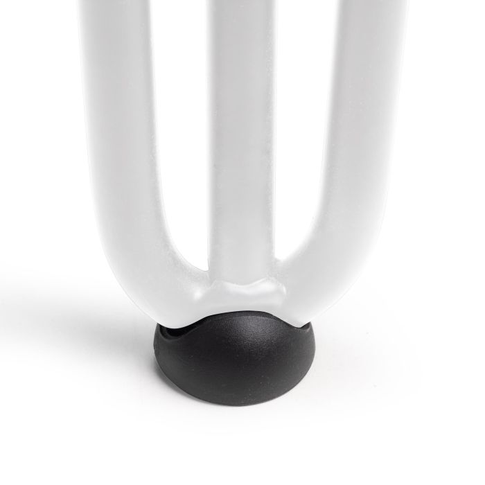 Emuca Lote de 4 patas Hairpin de 3 varillas para mesa, altura 710mm, Acero, Pintado blanco 4