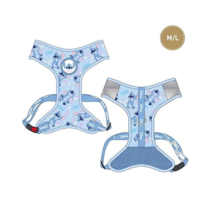 Cerdá t4m:m/l Arnés para perros Stitch Talla M-L Azul Claro 3 Cerdá t4m:m/l Arnés para perros Stitch Talla M-L Azul Claro 3