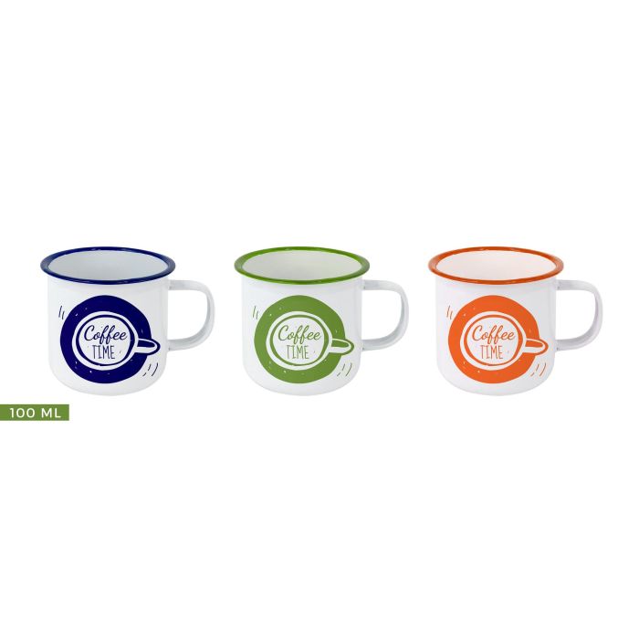 Mug esmaltada blanca con frases 150 ml - Privilege (24 Unidades) 6 Mug esmaltada blanca con frases 150 ml - Privilege (24 Unidades) 6
