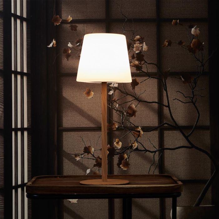 Lámpara Recarg. Efecto Madera Home Deco Factory 5