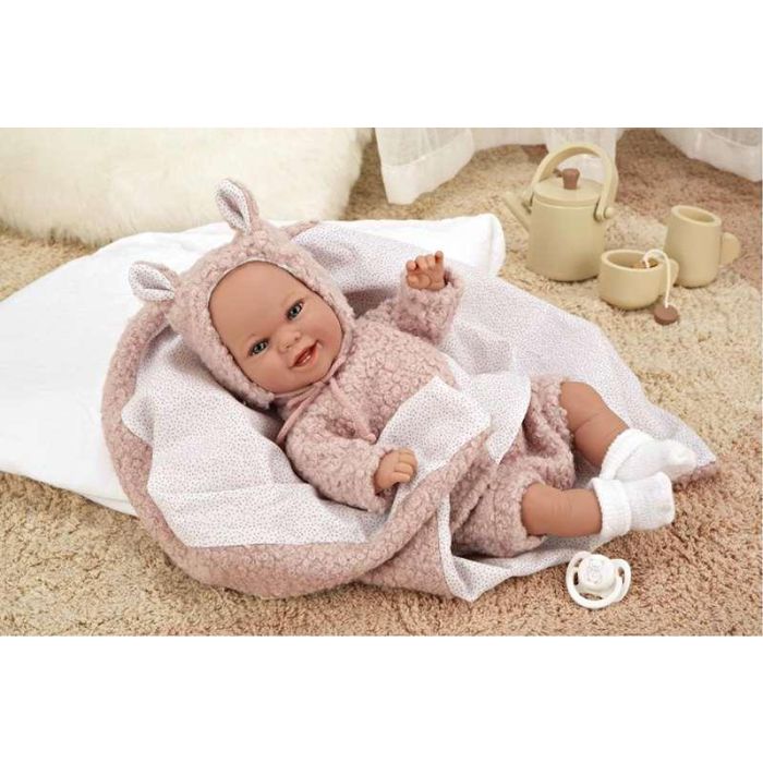 Muñeca elegance babyto rosa con manta (muñeca de peso) 35 cm cuerpo blando 12 Muñeca elegance babyto rosa con manta (muñeca de peso) 35 cm cuerpo blando 12