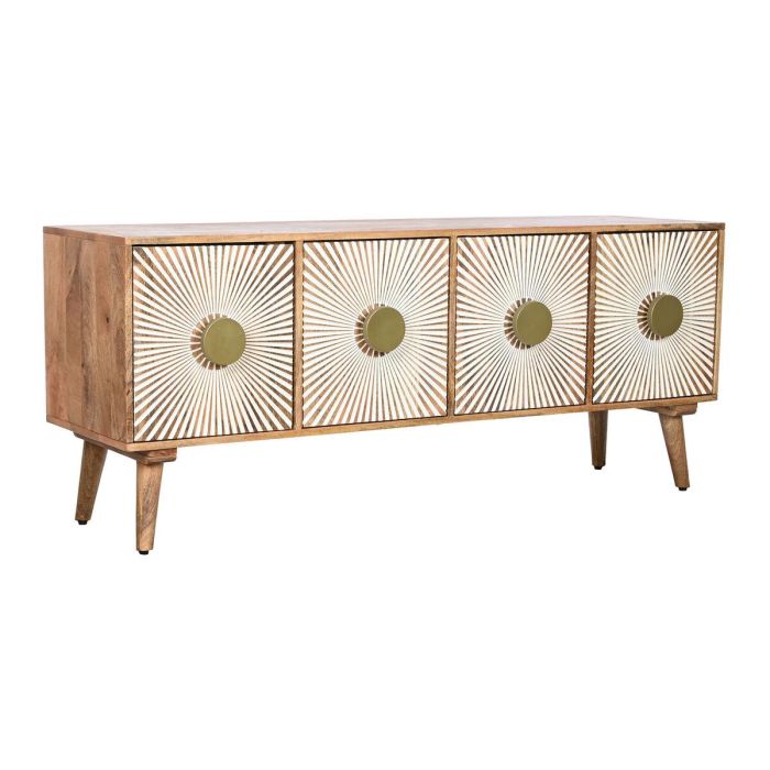 Mueble de TV Home ESPRIT Dorado Natural Madera 145 x 40 x 60 cm 0 Mueble de TV Home ESPRIT Dorado Natural Madera 145 x 40 x 60 cm 0