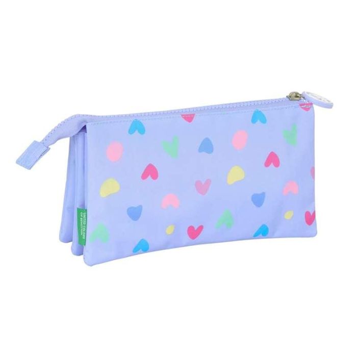 Portatodo triple benetton "lila" 22x12x3cm 1 Portatodo triple benetton "lila" 22x12x3cm 1