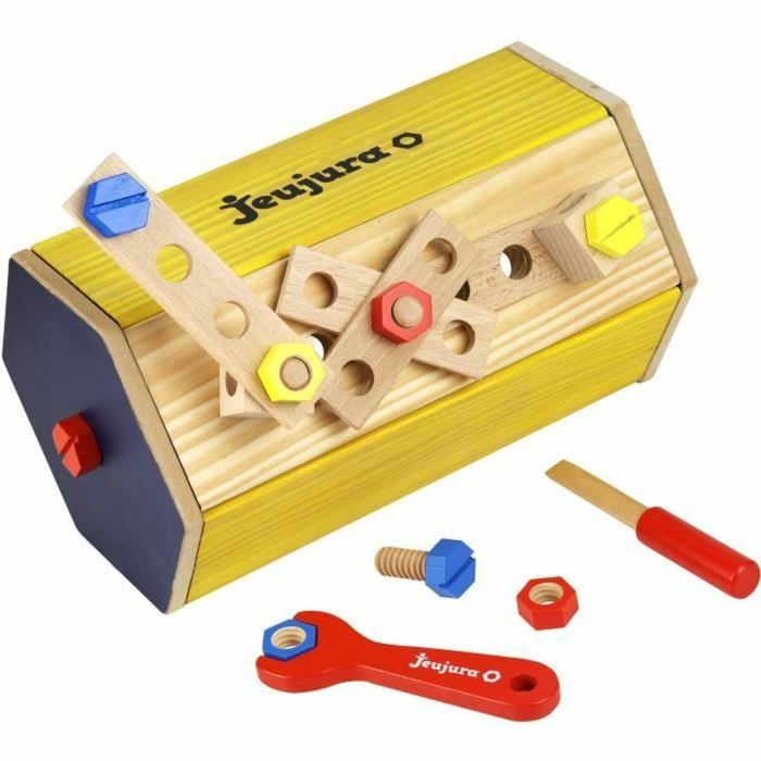Jeujura Caja de herramientas de madera Transportable JEU3225280859606 3 Jeujura Caja de herramientas de madera Transportable JEU3225280859606 3