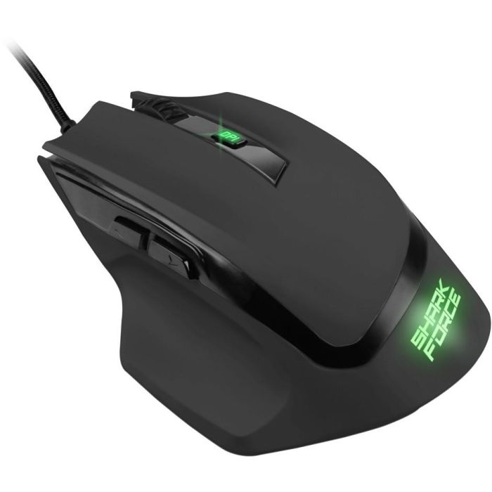 Sharkoon SHARK Force II Ratón Gaming Óptico con Cable USB, 4200 DPI, 6 Botones Programables, Iluminación RGB, Negro 1