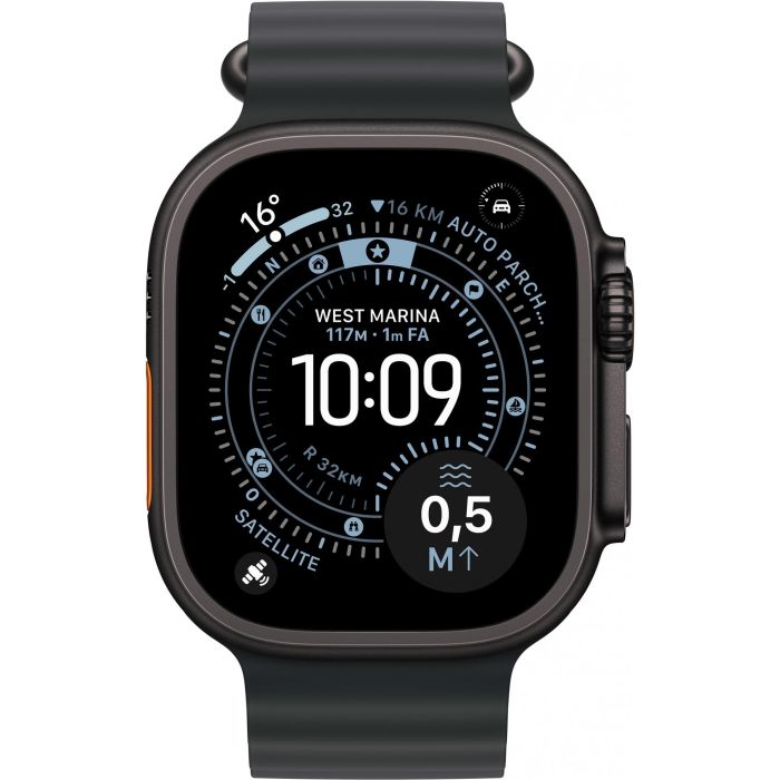 Apple Watch Ultra 3 Titanium Cellular 49mm, con Ocean Armband en color Negro 1