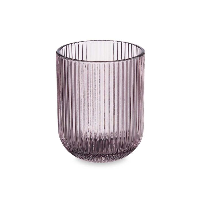 Vaso Bajo Rosa Rayas 270 ml Vivalto - Cristal 7.5x9.2x7.5 cm (24 Unidades) 1 Vaso Bajo Rosa Rayas 270 ml Vivalto - Cristal 7.5x9.2x7.5 cm (24 Unidades) 1