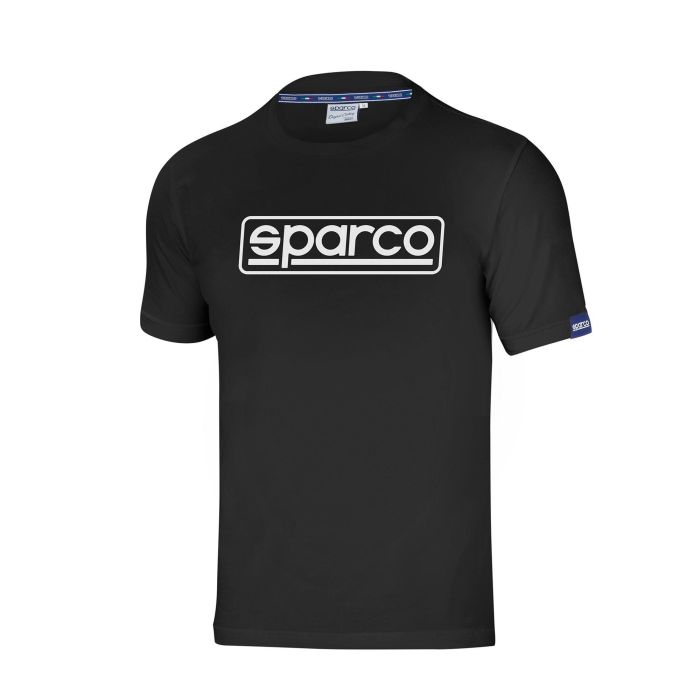 Sparco S01324NR2M Camiseta Frame Negra Talla M de Competición - Algodón/Elastano, Suave y Ligera con Logo Sparco Sparco S01324NR2M Camiseta Frame Negra Talla M de Competición - Algodón/Elastano, Suave y Ligera con Logo Sparco