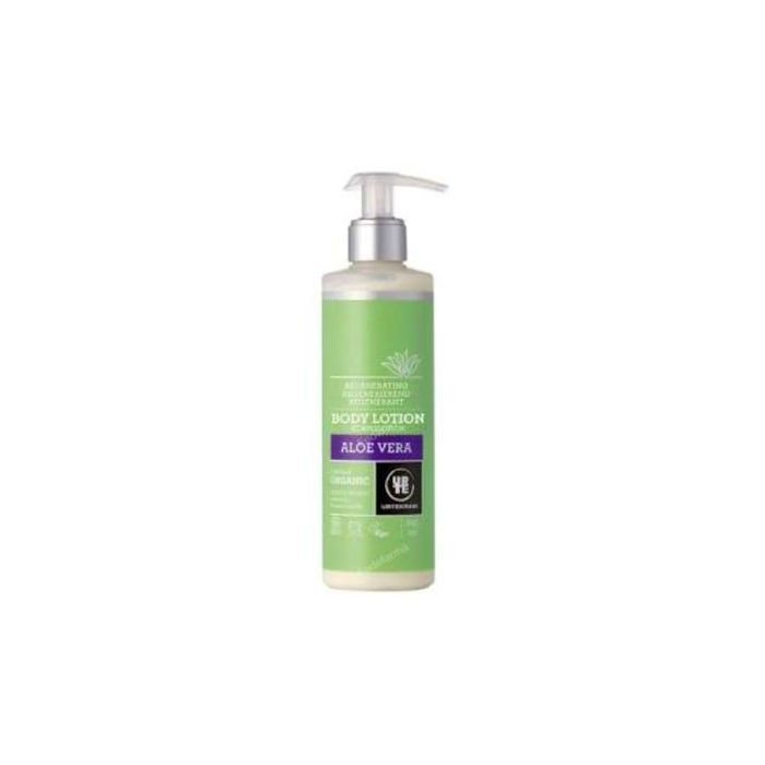 URTEKRAM Loción Corporal Aloe Vera Bio con Karité y Aceites Vegetales, Aroma Naranja, Vegana, COSMOS ORGANIC 245ml
