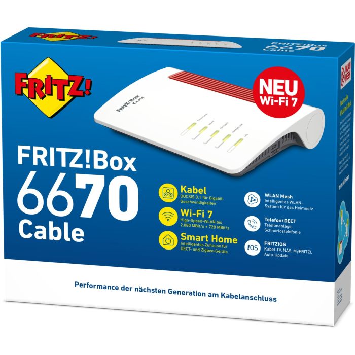 AVM FRITZ!Box 6670 Cable - Router Wi-Fi 7 para Fibra Coaxial 3 AVM FRITZ!Box 6670 Cable - Router Wi-Fi 7 para Fibra Coaxial 3