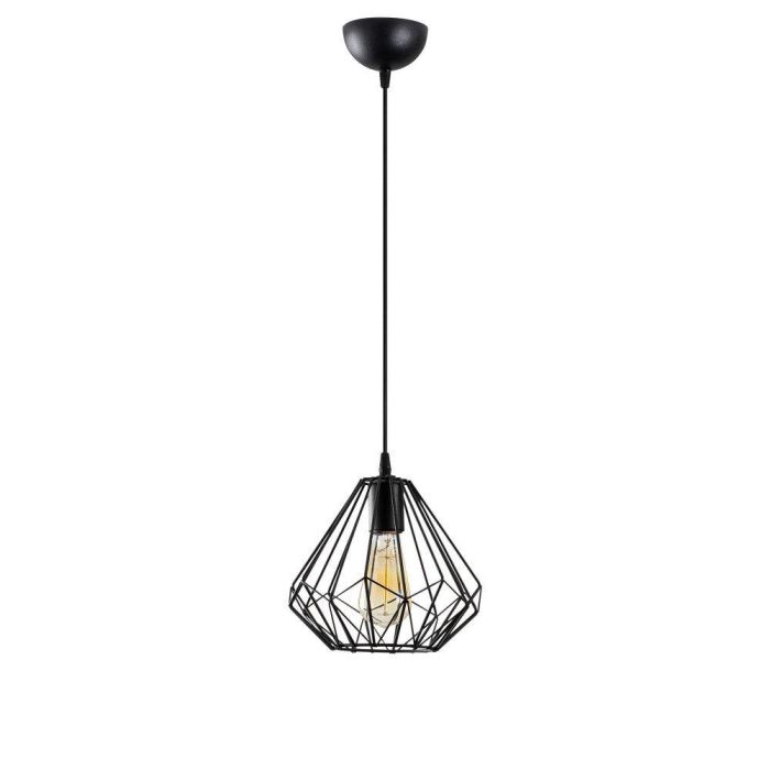 OPV-521SHN3392 Lámpara Colgante Kuantan Estilo Nórdico Diamond Negro 1xE27 Sin Bombilla 3 OPV-521SHN3392 Lámpara Colgante Kuantan Estilo Nórdico Diamond Negro 1xE27 Sin Bombilla 3