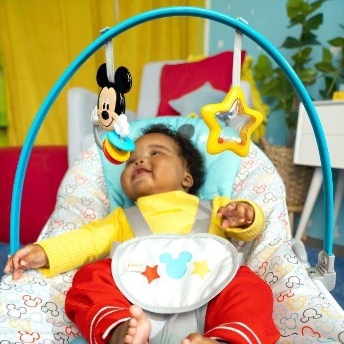 Bright Starts Transat Disney Baby Mickey - Evolutif - 61 x 86 x 71 cm - Azul - Nacimiento 2