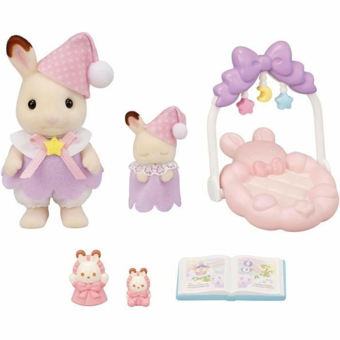 Figura Articulada Sylvanian Families Las hermanas conejitas de chocolate: hora de dormir Niña 1 Figura Articulada Sylvanian Families Las hermanas conejitas de chocolate: hora de dormir Niña 1