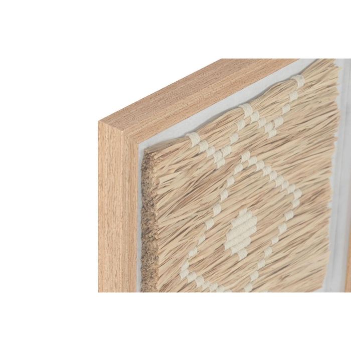 Cuadro Scandi DKD Home Decor Natural Blanco 3 x 40 x 40 cm (2 Unidades) 3 Cuadro Scandi DKD Home Decor Natural Blanco 3 x 40 x 40 cm (2 Unidades) 3