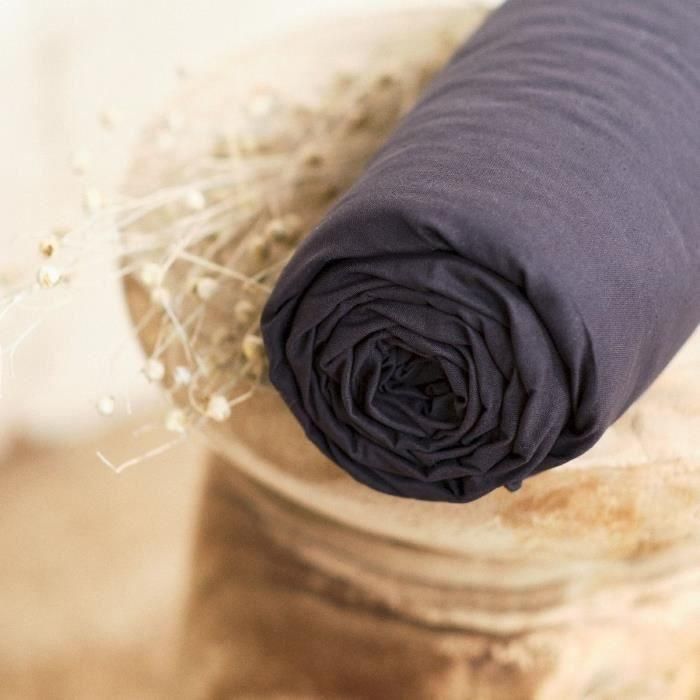 Hoy esencial hoy Charg - 140 x 190 cm - 2 personas - 100% une algodón - carbón 2