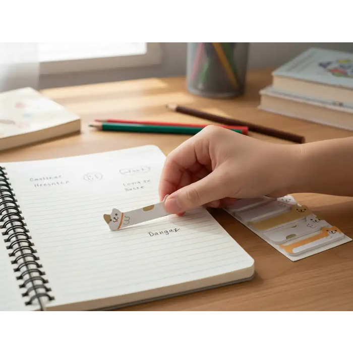 Imaginovo Bloc notas adhesivas marcapaginas perrito 160 notas 8x15x48 mm diseño fantasía 5