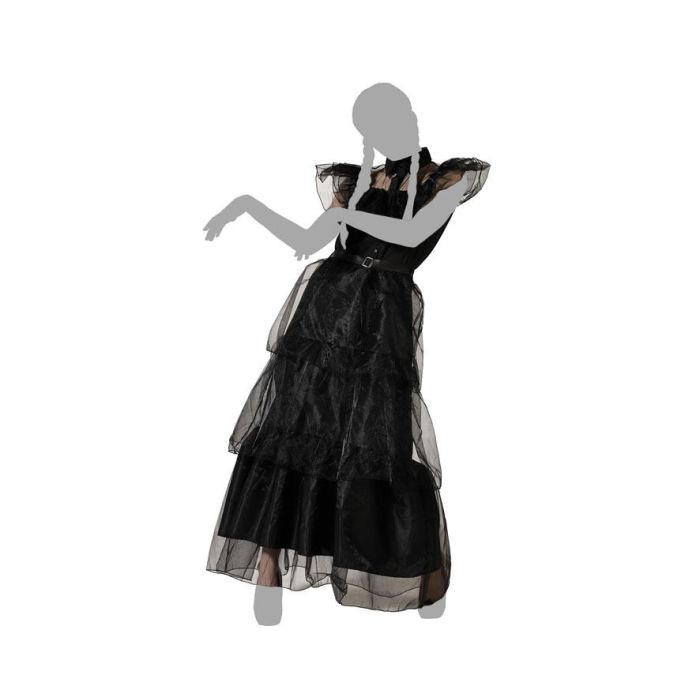 Disfraz Niña Muerta Negro Mujer Adulto M-L 4