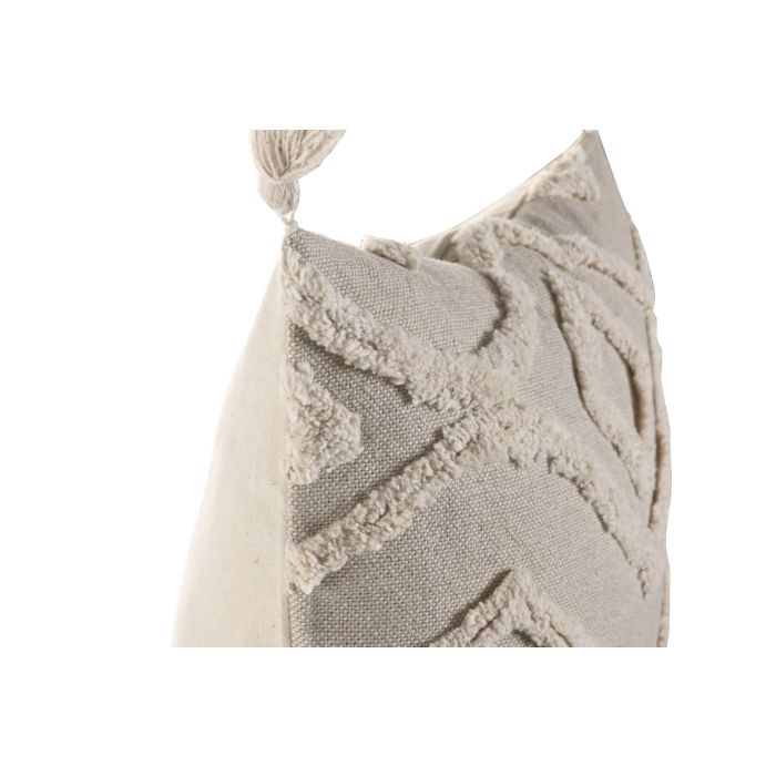 Cojin Boho DKD Home Decor Crudo 45 x 45 cm (2 Unidades) 1 Cojin Boho DKD Home Decor Crudo 45 x 45 cm (2 Unidades) 1