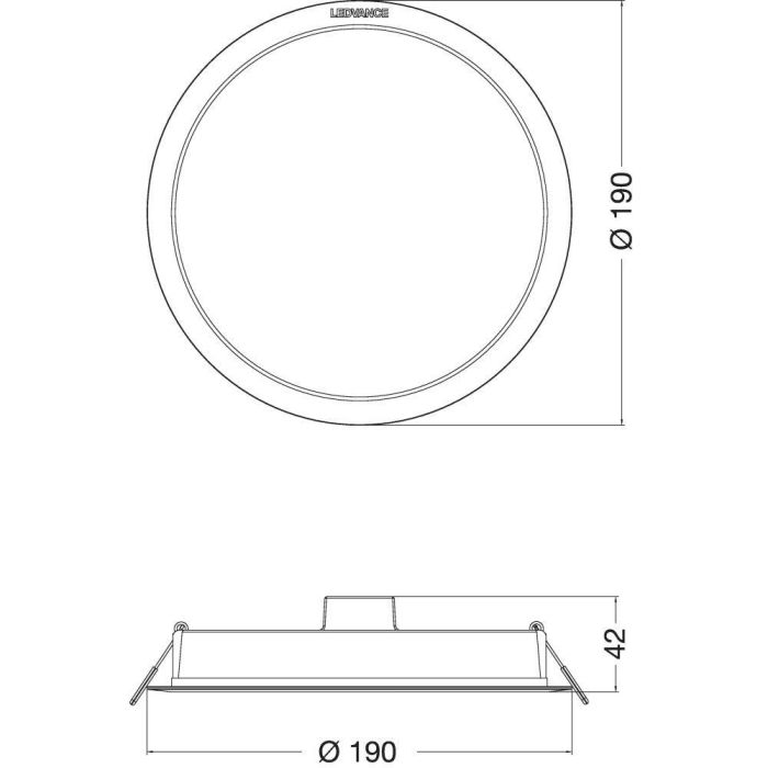 [LVE-4058075703124] Downlight LED LEDVANCE   18W 1800Lm 3000K 100º IP44 - Blanco Cálido 1