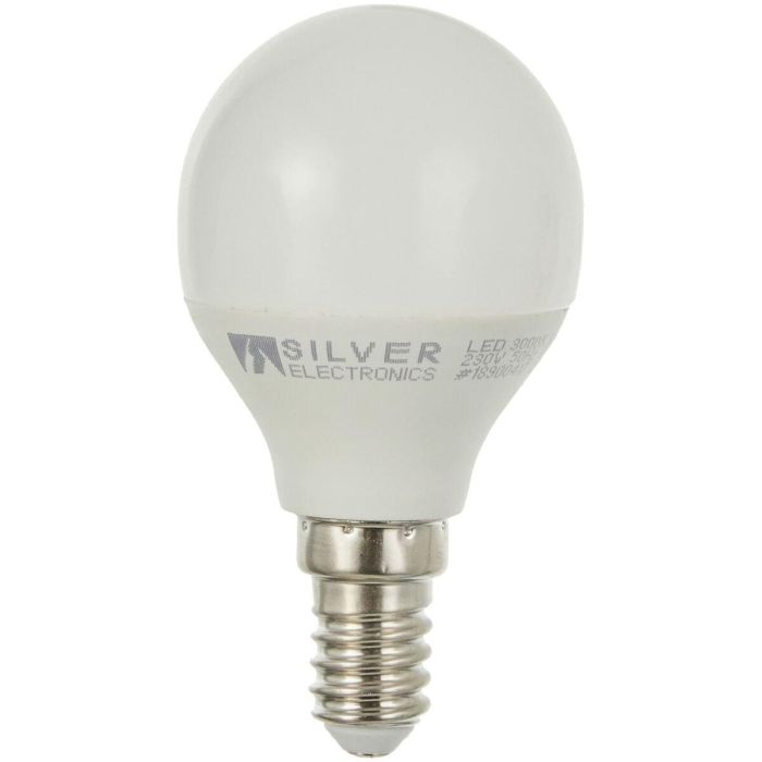 Bombilla LED Silver Electronics ESFERICA PEQUE Blanco 6 W E14 960 lm (3000 K) 0 Bombilla LED Silver Electronics ESFERICA PEQUE Blanco 6 W E14 960 lm (3000 K) 0