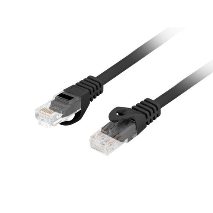 Lanberg PCU6-10CU-0200-BK Cable de Red Latiguillo Cat.6 UTP 2 Metros RJ-45 Macho Negro LSZH 1250 Mbit/s 250 MHz