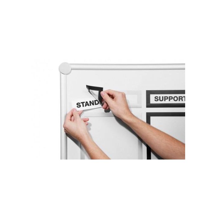 Durable 498623 PACK 5 MARCOS INFORMATIVOS DURAFRAME MAGNETIC TOP 236x66mm Plata 3