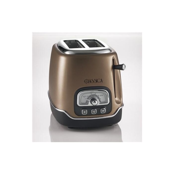 Ariete 158/36 Tostador Clásica de 2 Ranuras, Bronce con Selector de Tueste y Bandeja Recogemigas 3