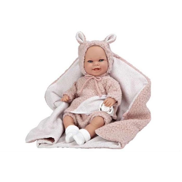 Muñeca elegance babyto rosa con manta (muñeca de peso) 35 cm cuerpo blando 15 Muñeca elegance babyto rosa con manta (muñeca de peso) 35 cm cuerpo blando 15