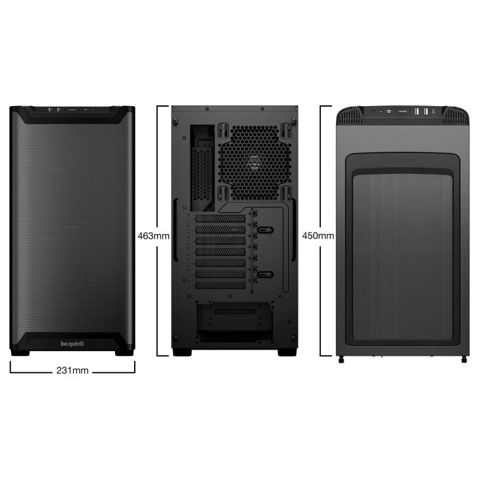 Be Quiet! PURE BASE 501 Airflow Window Midi Tower Negro con Ventana Lateral ATX Micro ATX Mini-ITX 1
