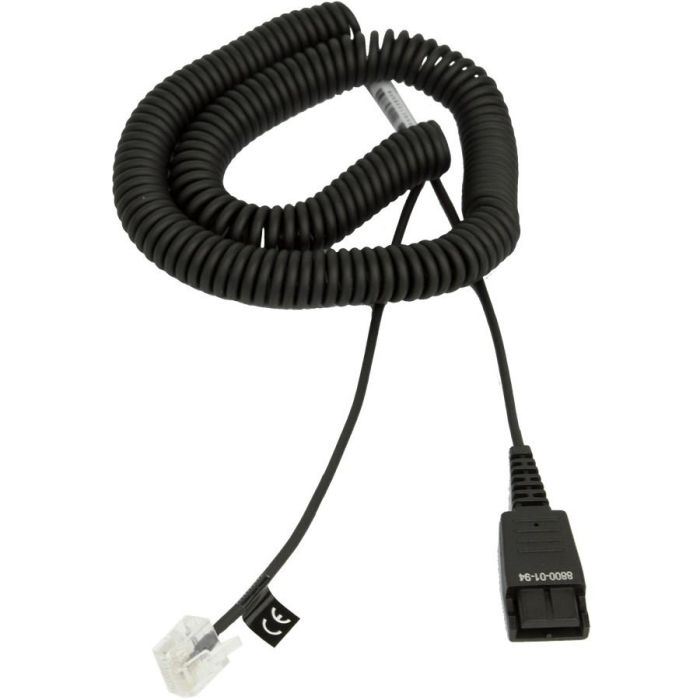 Jabra Cable QD a RJ45 para Teléfonos Siemens Openstage, Espiral