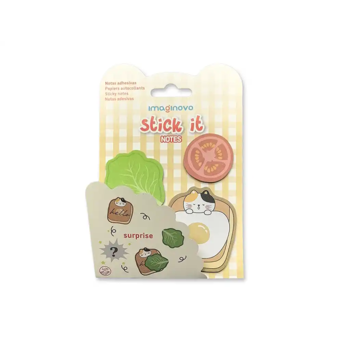 Imaginovo Bloc notas adhesivas surprise pegatina sorpresa 20 hojas tamaños surtidos amarillo 1