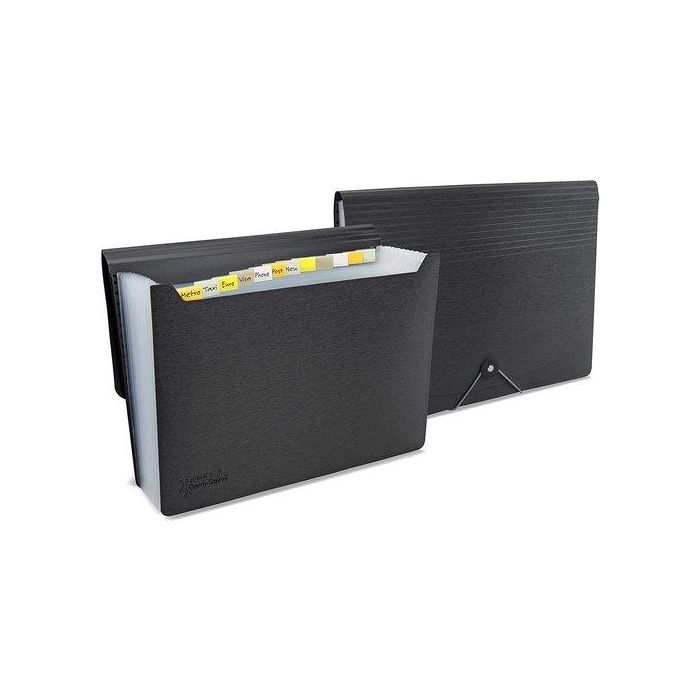 Clasificador Acordeon Rapesco Pp A4 13 Dptos. Negro