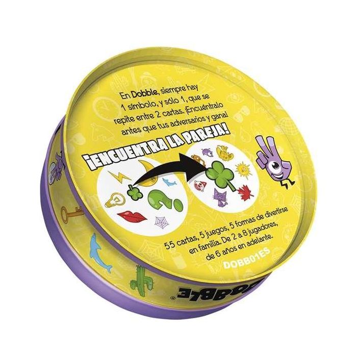 Asmodee Juego Dobble. Juego de cartas basado en la velocidad, observación y reflejos para niños y adultos. 9