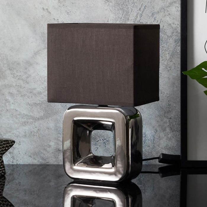 Lámpara Mesa Acabado Cromado Home Deco Factory 5