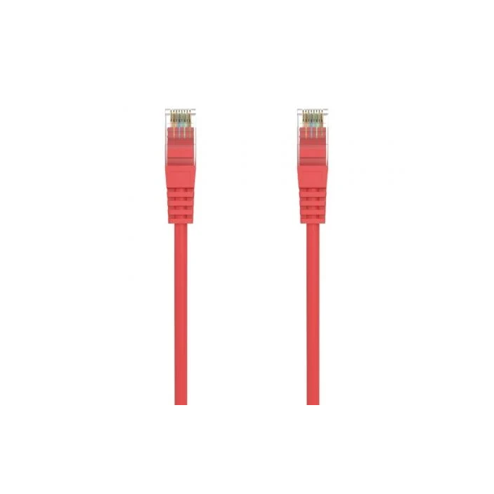 AISENS - CABLE DE RED LATIGUILLO RJ45 LSZH CAT.6A 500 MHZ UTP AWG24, ROJO, 0.5M 2