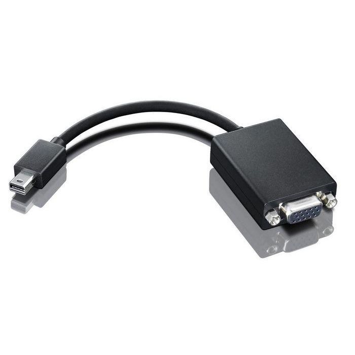 Lenovo Adaptador mini-DisplayPort a VGA para Conectar a Proyector y Monitor Analógico, Compatible con Thunderbolt, Resolución 1920x1200 60Hz
