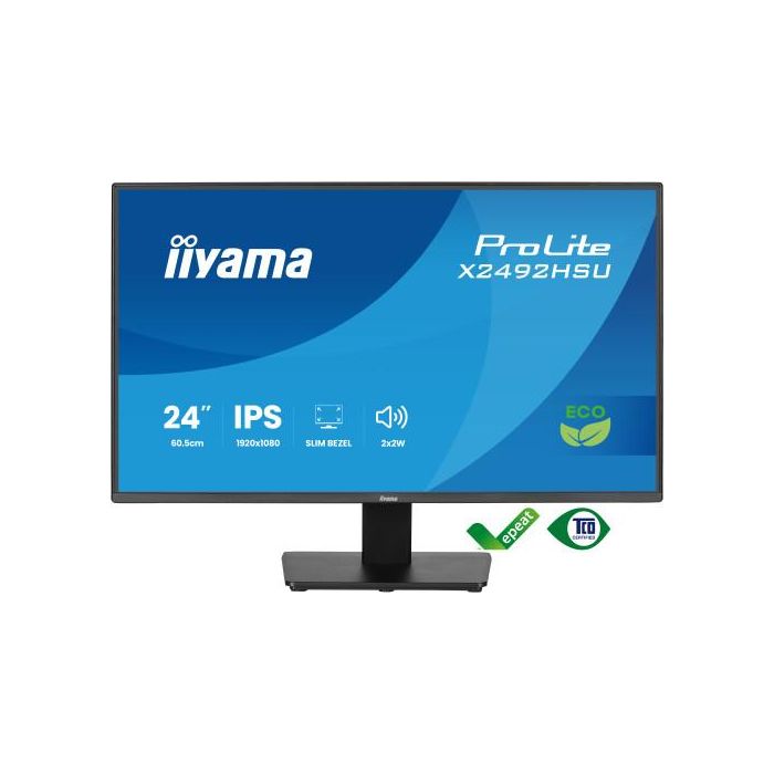 Monitor Iiyama Prolite, 24 Pulgadas, 60.5Cm, Ips Panel Technology, 1920X1080, 120Hz, Mate Negro 1