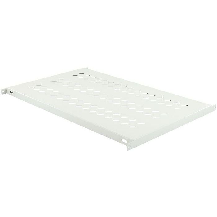 Logon RAS110WH Estante Fijo para Armario Rack 19 pulgadas 1U Profundidad 1000mm Carga 50kg Ventilado Blanco RAL 7035
