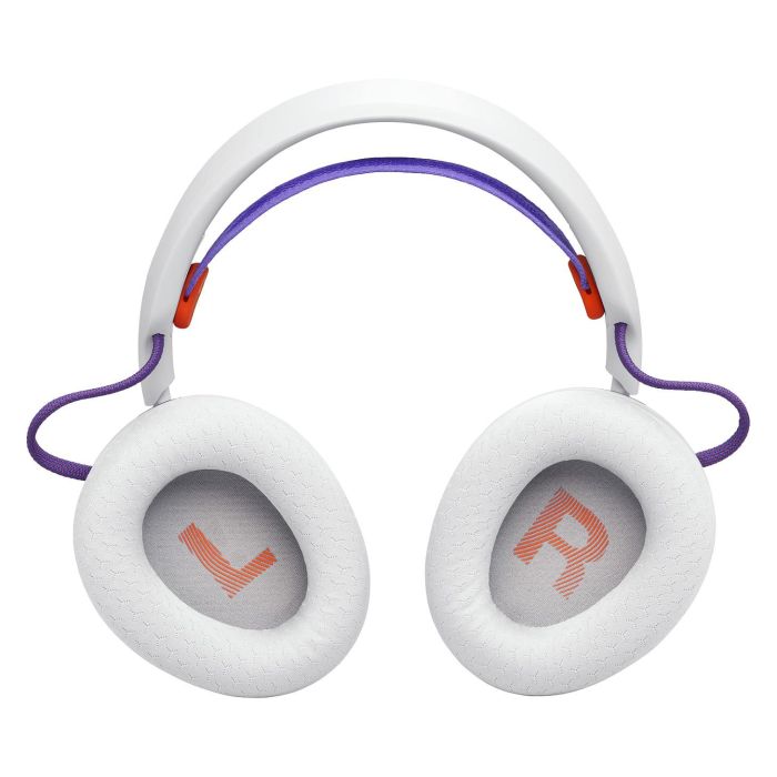 JBL Quantum 650 Auriculares Gaming Inalámbricos Over-Ear, Blanco, con Receptor USB-C y Micrófono Extraíble, 60h Batería