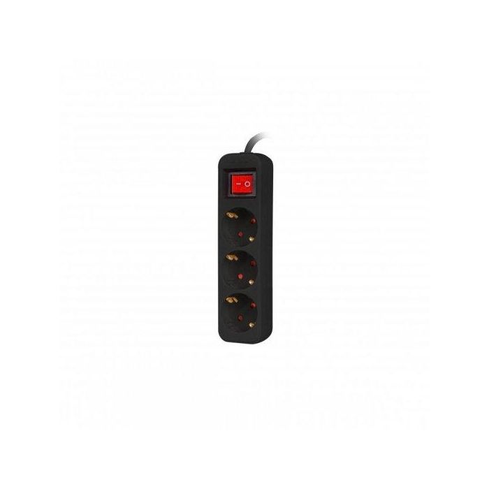 Lanberg PS1-03F-0150-BK Regleta Base Múltiple 3 Tomas AC Tipo F Cable 1.5m para Interior Color Negro 2500W 1 Lanberg PS1-03F-0150-BK Regleta Base Múltiple 3 Tomas AC Tipo F Cable 1.5m para Interior Color Negro 2500W 1