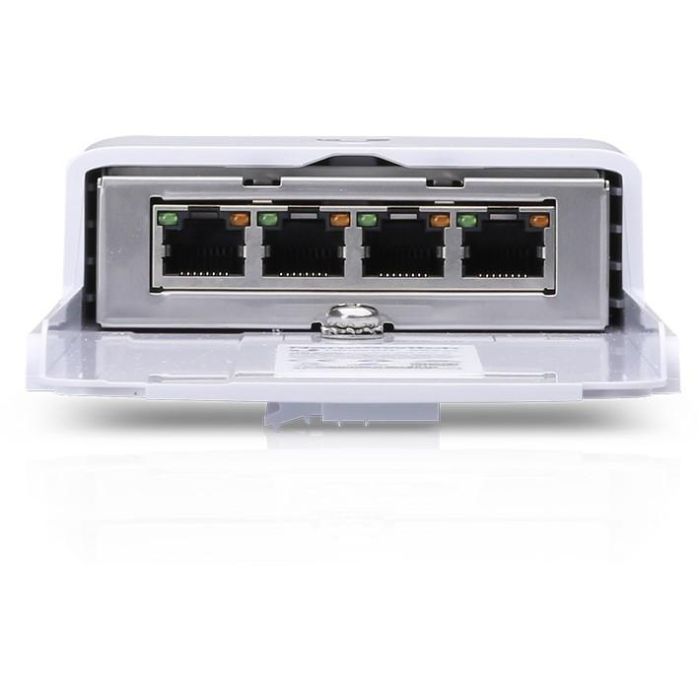 Ubiquiti N-SW NanoSwitch PoE Pasivo 24V para Exterior | Switch Gigabit con 4 Puertos RJ45 y 3 Salidas PoE (36W) 3