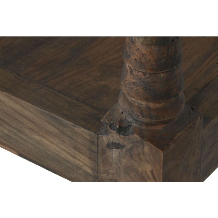 DKD Home Decor Benches 2c24 Banco de Teca Maciza Marrón Oscuro Tallado, 189x70x75 cm, Altura Asiento 44 cm 4 DKD Home Decor Benches 2c24 Banco de Teca Maciza Marrón Oscuro Tallado, 189x70x75 cm, Altura Asiento 44 cm 4