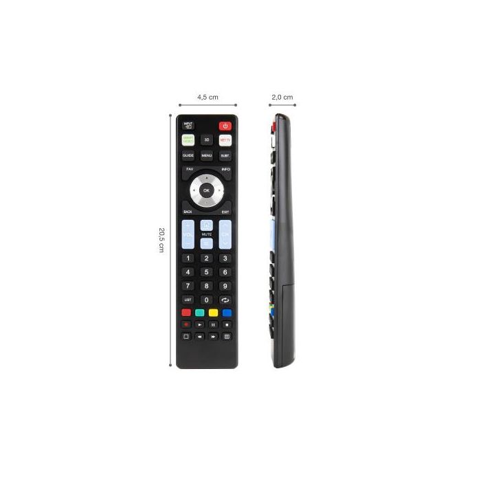 Ewent EW1576 Mando a Distancia Universal para Smart TV LG, Samsung, Sony, Panasonic, Philips con Funciones Smart y 3D 2