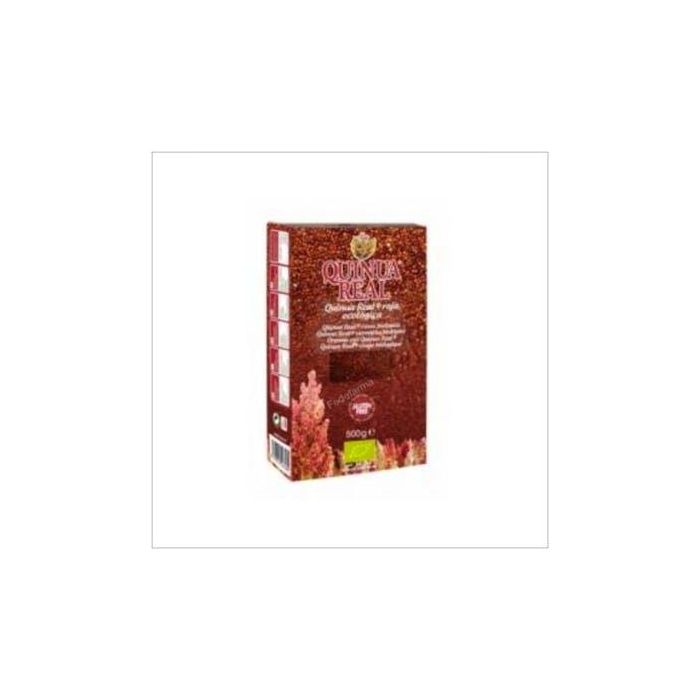 QUINUA REAL Quinoa Real Roja Bio 500g - Certificada Sin Gluten y Libre de Saponinas, Apto para Veganos