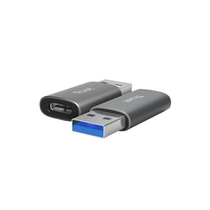 Trust 25573 Adaptador USB 3.2 GEN2 Calyx USB-A a USB-C Hembra para Transferencia de Datos y Carga. Pack de 2. Trust 25573 Adaptador USB 3.2 GEN2 Calyx USB-A a USB-C Hembra para Transferencia de Datos y Carga. Pack de 2.