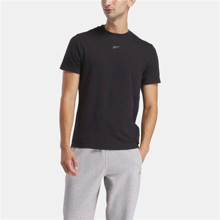 Camiseta de Manga Corta Hombre Reebok Reebok Athlete Tee Negro 2